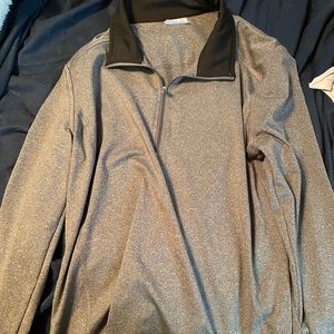 Workout long sleeve zip up shirt